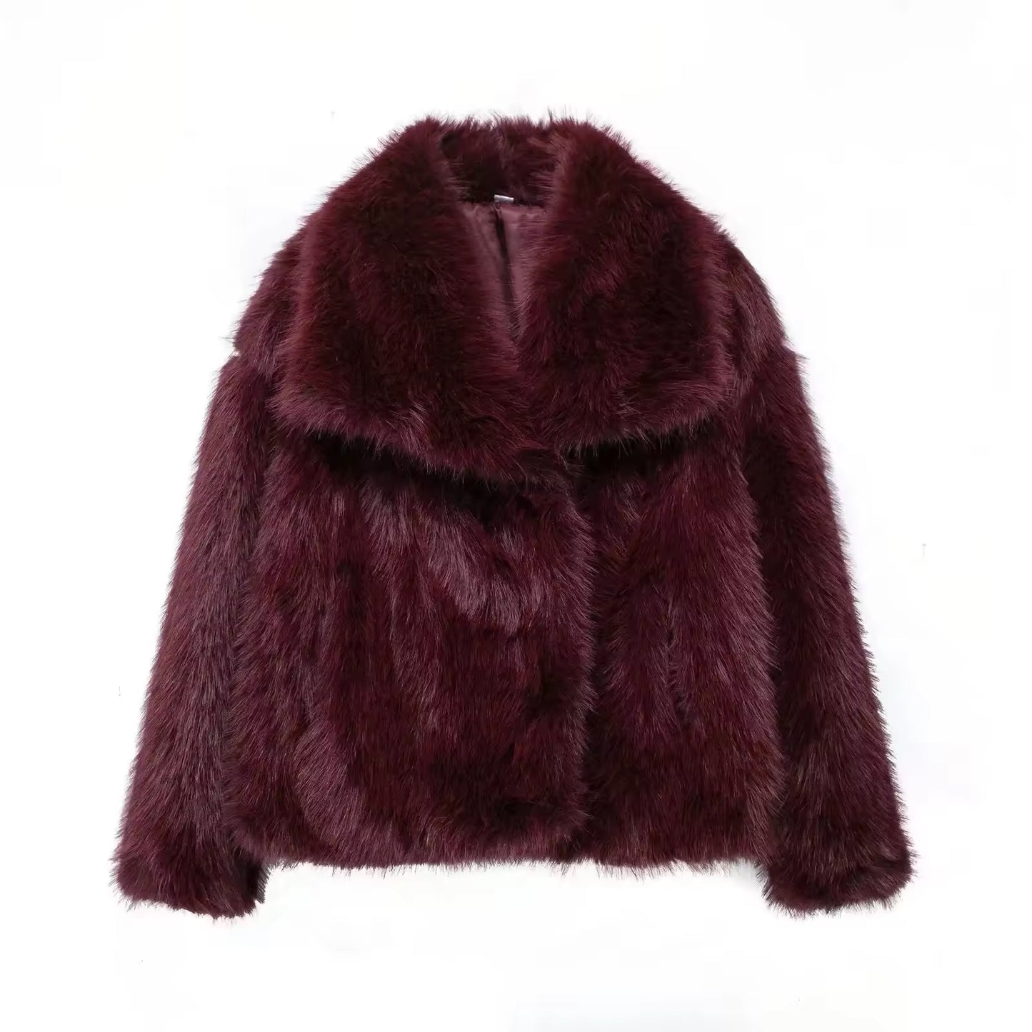 “New york” red velvet coat