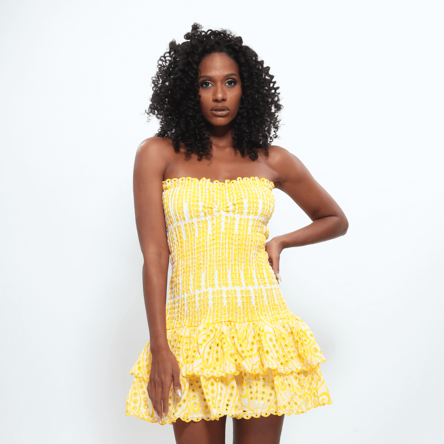 “Vellorie” yellow dress